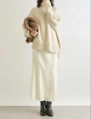 울 머메이드 스커트