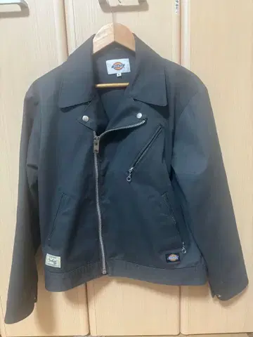 Schott x Dickies 콜라보 블랙 자켓 라이더스