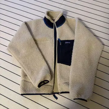 patagonia 플리스 자켓 XS 크림색