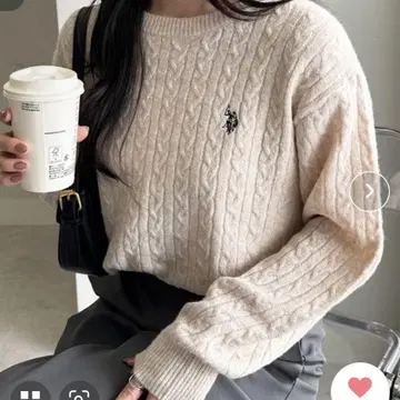 U.S. POLO ASSN. 케이블 니트