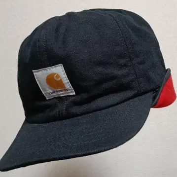 XL Carhartt 블랙 레드 워크캡