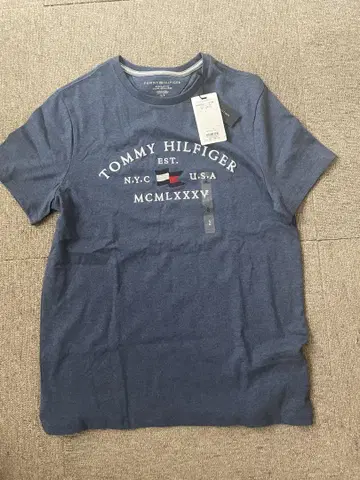 미사용 새상품 TOMMY HILFIGER 남성용 반팔 T셔츠 S