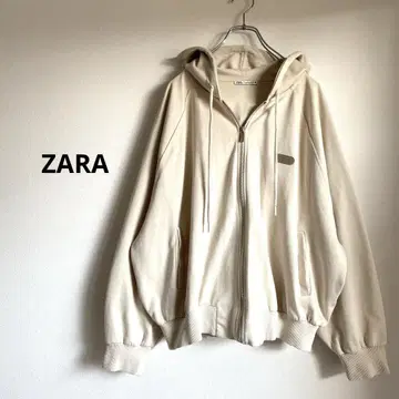 새상품급 ZARA 자라 집업 후드티 라이트 베이지 빅 사이즈
