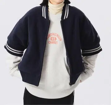 새상품급*빔즈 보이 Champion 별주*보아 플리스 지퍼 블루종