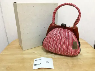 타토카프 Tattcalf 천연 가죽 핸드백 하트 무늬 귀여움 상태 좋음
