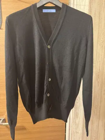블루 브레 블랙 캐시미어 실크 가디건 블랙 반도리