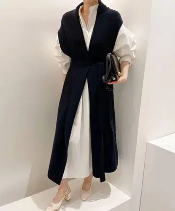 ANOTHER S 셋업 (롱 셔츠 원피스와 롱 베스트)