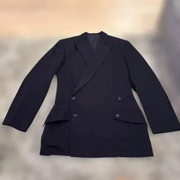 Y's 더블 브레스트 네이비 자켓
