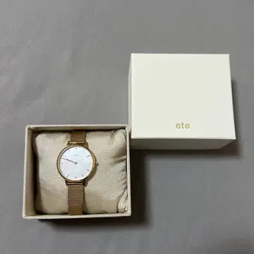ete 골드 메쉬 밴딩 손목시계