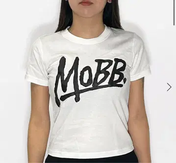 MOBB 로고 티셔츠 화이트