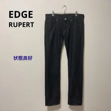 EDGE RUPERT 스트레이트 스트레치 블랙 데님 사이즈 3 일본제