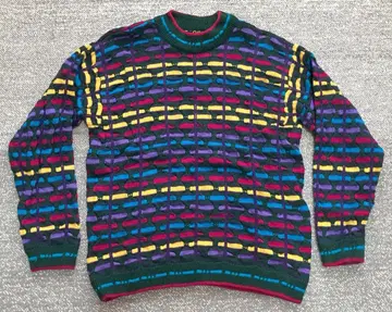 COOGI 쿠지 멀티 컬러 니트 스웨터
