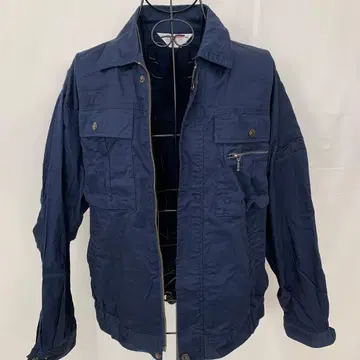 새상품급 엠씨마온 면 자켓 네이비 밀리터리풍 빅 루즈핏