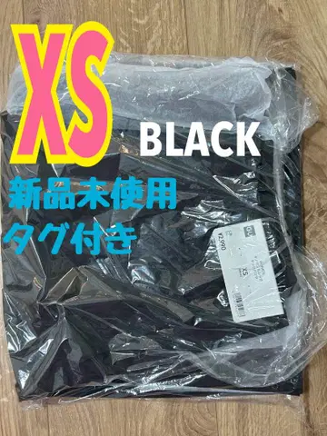 지유 치노 배럴 레그 턱 팬츠 블랙 XS