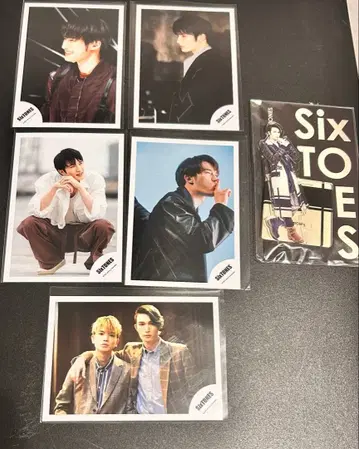 SixTONES 공식 사진 5장 + 제시 아크릴 스탠드