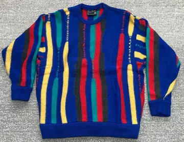 COOGI 쿠지 멀티 컬러 니트 스웨터