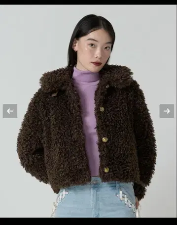 TINA: JOJUN 인조 모피 코트