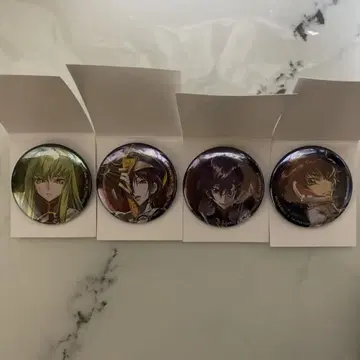 코드기어스 메탈릭 캔뱃지 4개 세트 묶음 판매