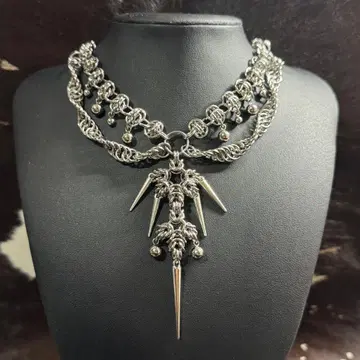 chainmail necklace grunge archive opium