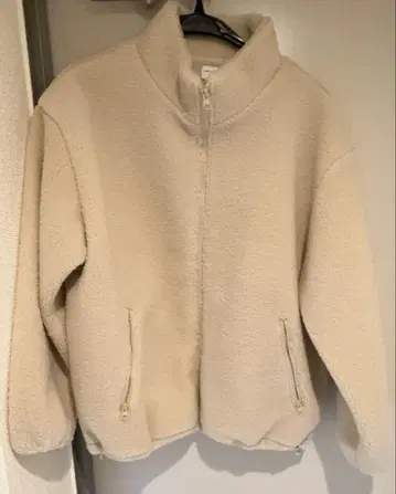 보아 자켓 풀 집업 아이보리
