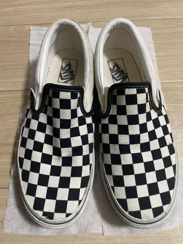 Vans 체커 패턴 슬립온