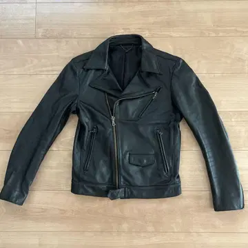 LOUNGE LIZARD 가죽 라이더 자켓 블랙