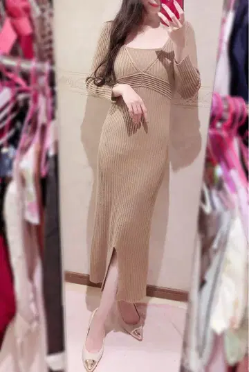 L'Or Layered Rib Knit Dress