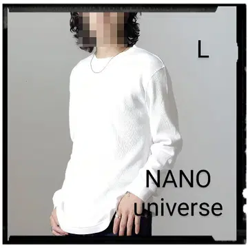 NANO universe [ 새상품급 ] 안티 스멜 와플 T셔츠 긴팔