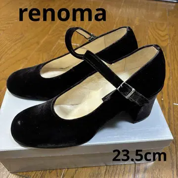 renomaPARIS 레노마의 브라운 벨벳 펌프스 36 23.5cm
