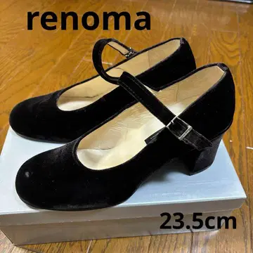 renomaPARIS 레노마 멜리 제인 브라운 벨벳 36 23.5cm