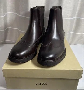 A.P.C. 사이드 고어 부츠 43 마론