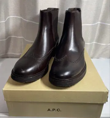 A.P.C. 사이드 고어 부츠 43 마론