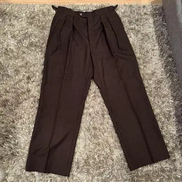 NEAT 브라운 플리츠 슬랙스