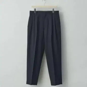 stein WIDE TAPERD TROUSERS BLACK
