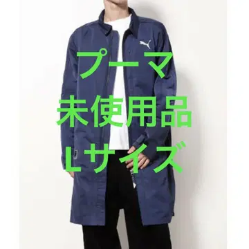 푸마 롱 코트 네이비 L 사이즈