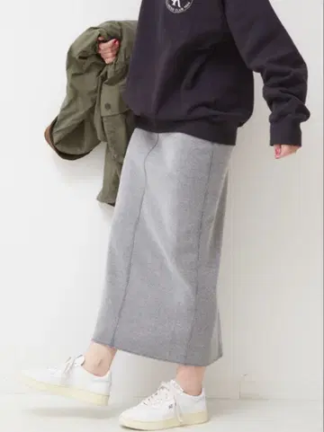 [ 새상품급 ] Spick & Span 그레이 타이트 롱 스커트