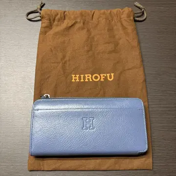 HIROFU 장지갑 라이트 블루 수납 가방 포함