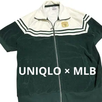 레어 UNIQLO x MLB 반팔 저지 베이스볼 셔츠 풀 지퍼
