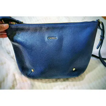 FURLA 가죽 숄더백 네이비