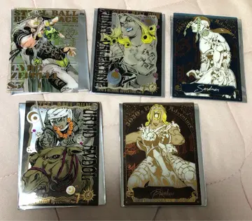 죠죠 캐러밴 금박 클리어 카드 컬렉션 B 5장 묶음 판매