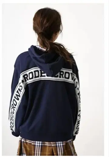 RODEO CROWNS 네이비 오버 사이즈 후드티