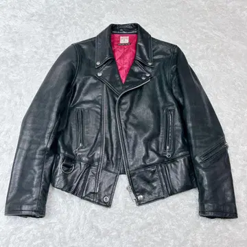 RNA 더블 라이더 자켓 블랙 가죽 소가죽 블랙 Y2K NANA
