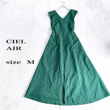 CIEL AIR 그린 슬리브리스 원피스 M