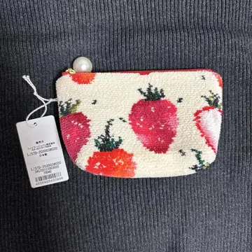 러브리 바이 페이러 스트로베리 도트 파우치 L/STD-203003