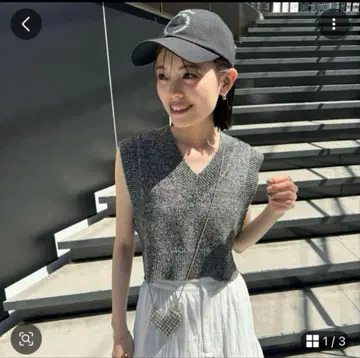 새상품급 mystic 스팽글 니트 베스트
