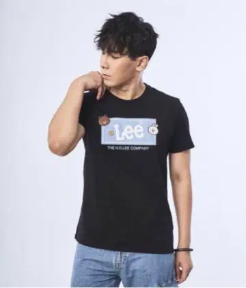 Lee brown LINE 티셔츠 브라운 Lee
