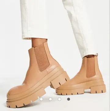 Topshop 'Brody' 청키 사이드 고어 부츠 차키