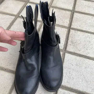 STEVE MADDEN 사이드 고어 부츠 블랙 지퍼 포함
