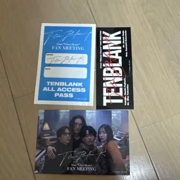 TENBLANK 팬미팅 스티커 3장