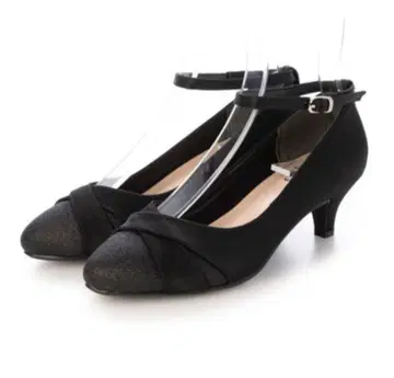 Style 젤리빈스 앵클 스트랩 글리터 펌프스